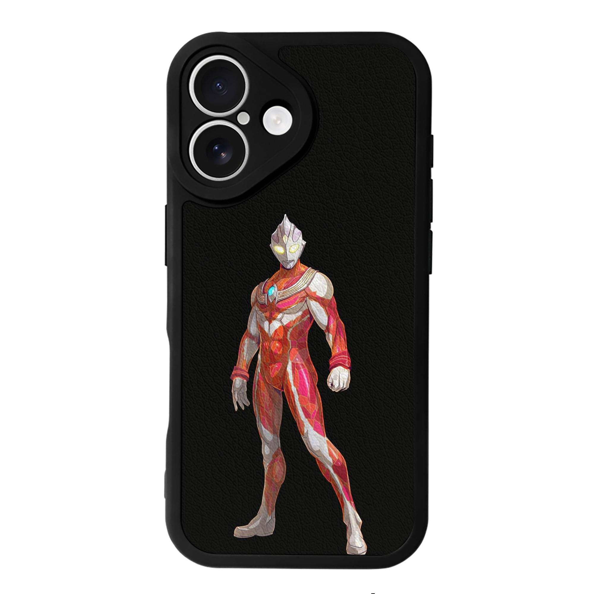 （画像用） ウルトラマン Ultraman 【iPhone 16シリーズ対応】シリコンスマホケース（レザー調） 材質：シリコン